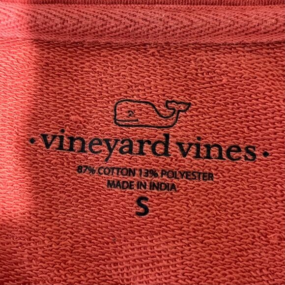 Vineyard Vines Men’s Sun Washed Quarter-Zip Pullover Jetty Red size Small - Picture 5 of 6